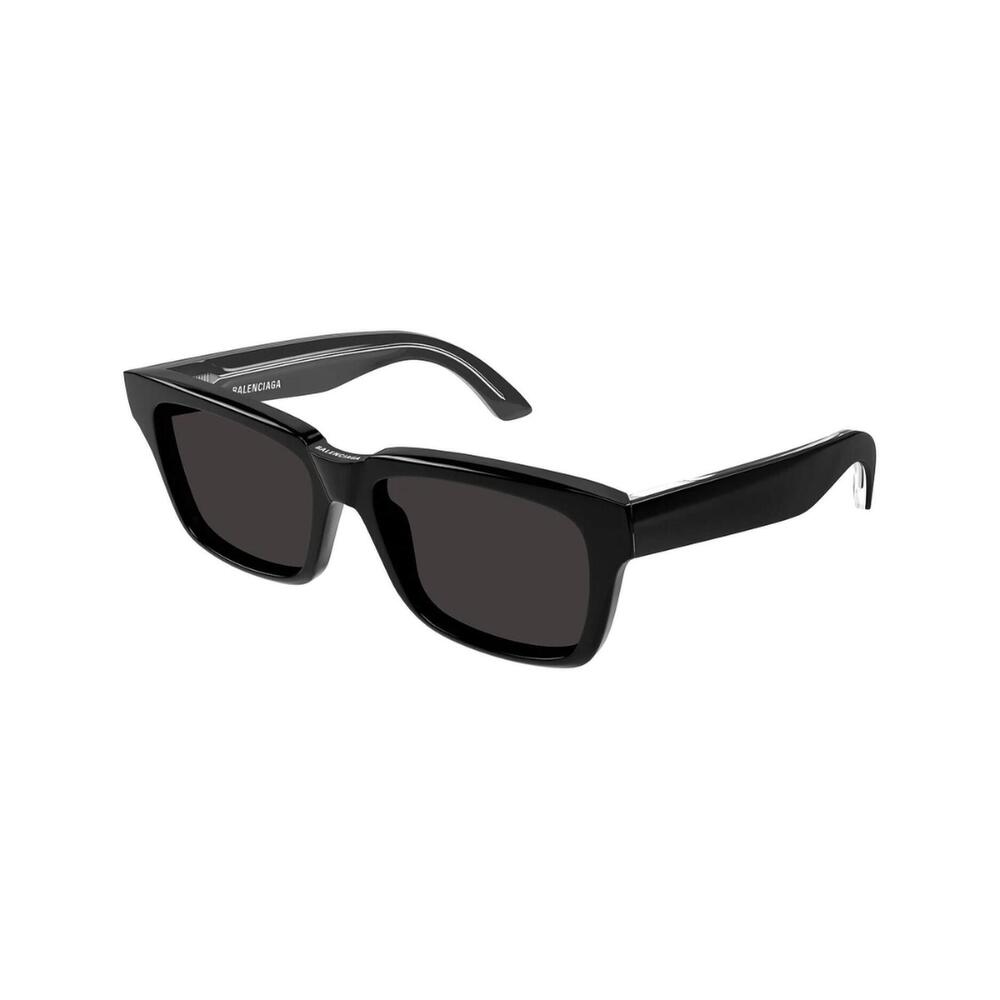NEW BALENCIAGA unisex bb0346s rectangular non-polarized sunglasses in black-grey - Picture 1 of 2